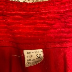 Vintage red corduroy overalls.Didica brand